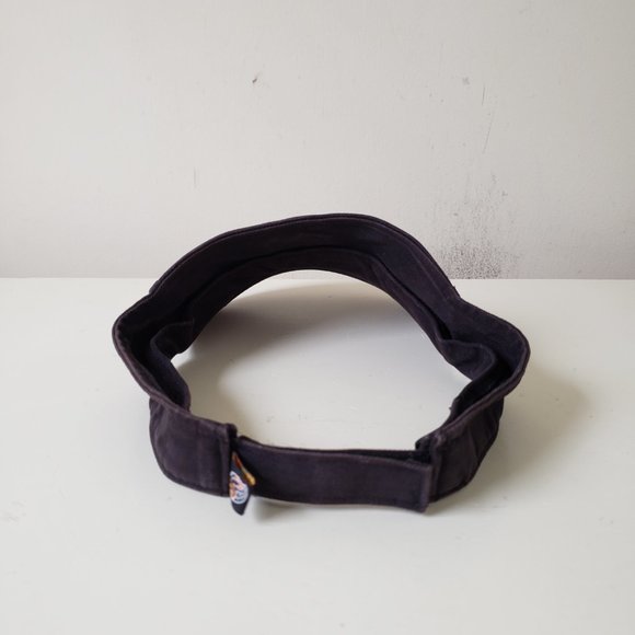 Akron RubberDucks Visor Hat Cap Strap Back Black 47 MiLB Baseball Preowned - Picture 6 of 13